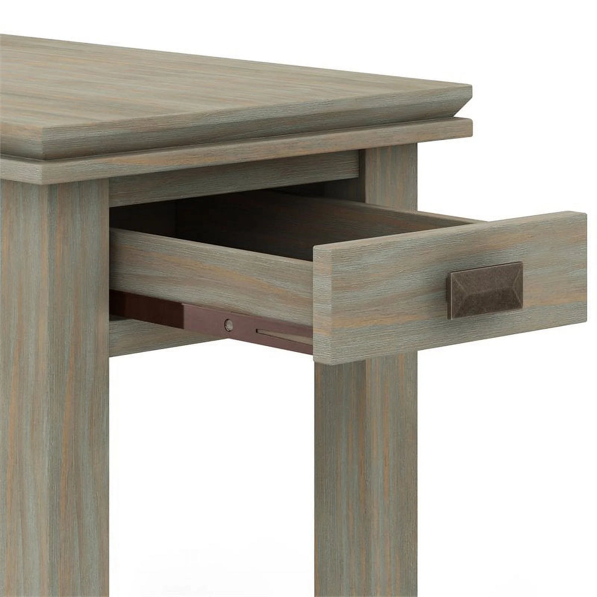Gray Wood Narrow Side Table L7663