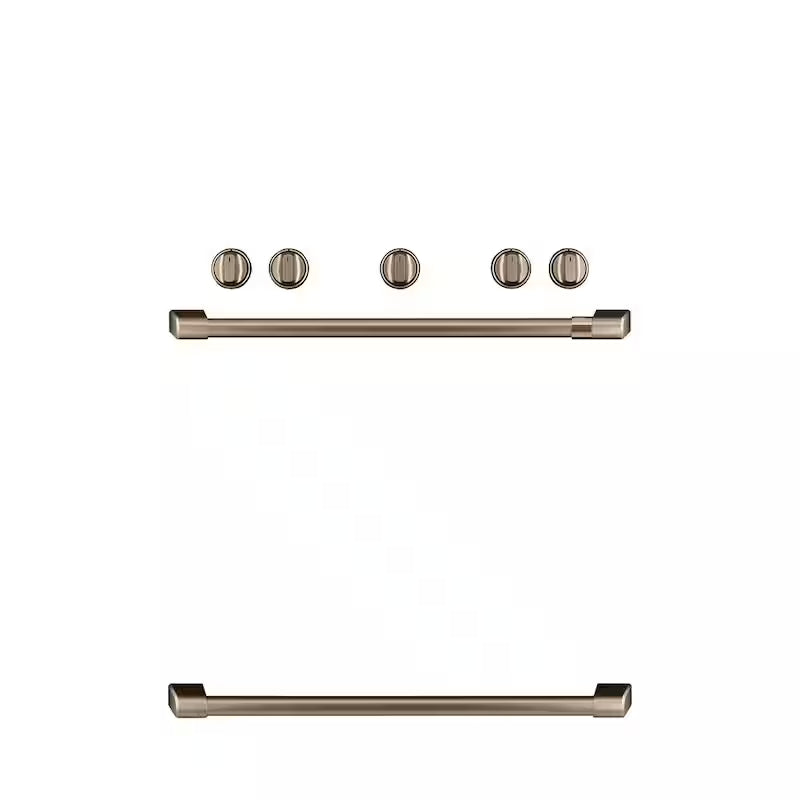 Gas Range Handle and Knob Kit in Brushed Bronze F470577