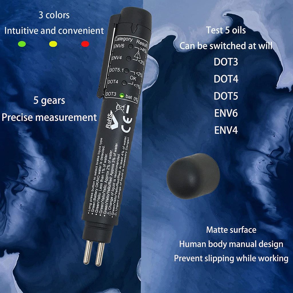 Brake Fluid Tester Pen with 5 LED Indicators Y780279