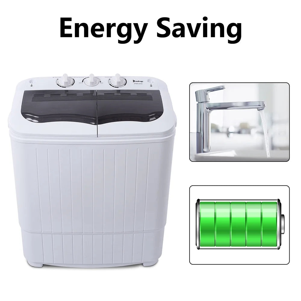 14.3 lbs Twin Tub Washer and Dryer P4012