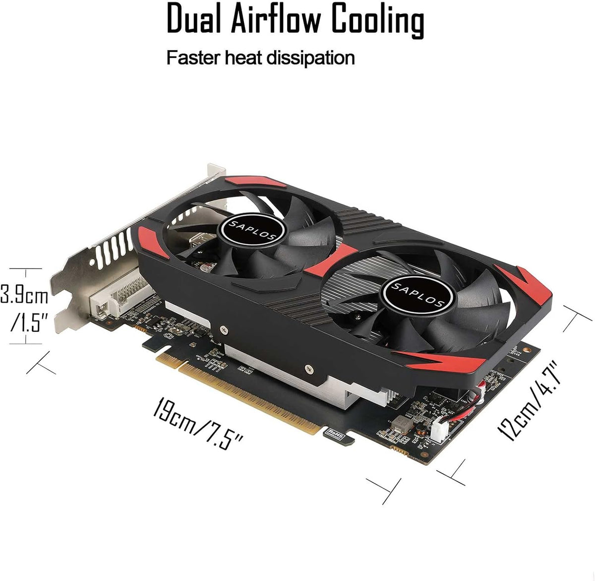 GTX 1050 Ti Graphics Card, 4GB, 128 Bits, GDDR5, Dual Fans, PCI Express x16 3.0 P827