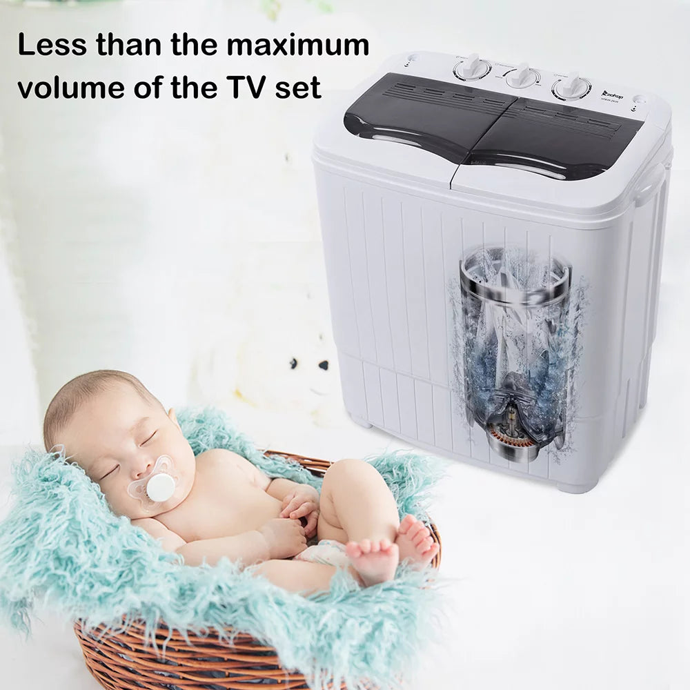 14.3 lbs Twin Tub Washer and Dryer P4012