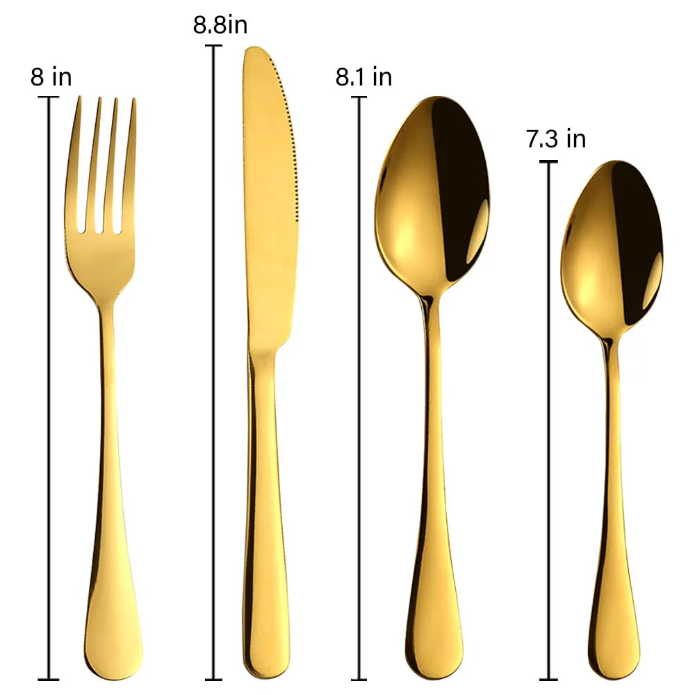 24 Piece Stainless Steel Silverware Set M793