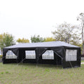 Black 10'x30' Outdoor Party Tent with 8 Removable Sidewalls I11224