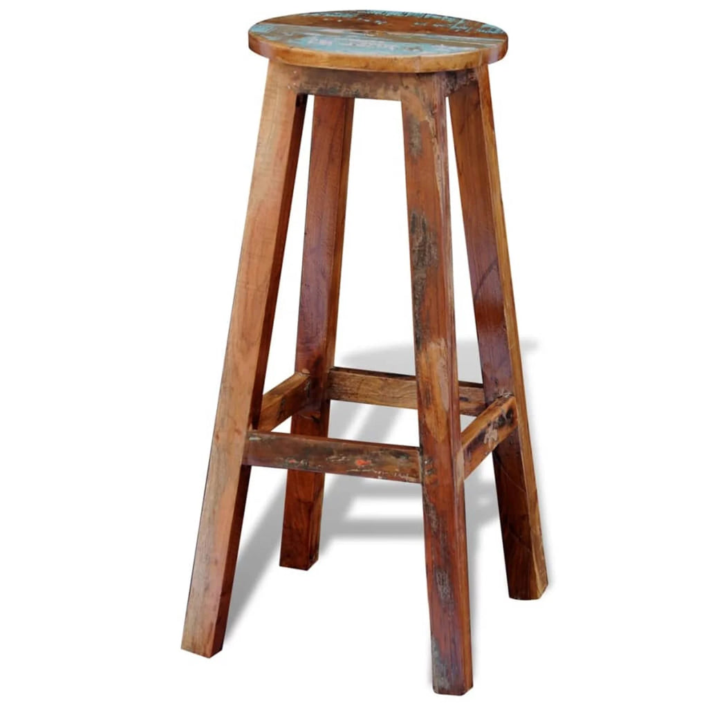 Solid Reclaimed Wood Bar Stool U900252