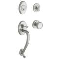 Full Dummy Sectional Handleset Classic Knob Satin Chrome L8715