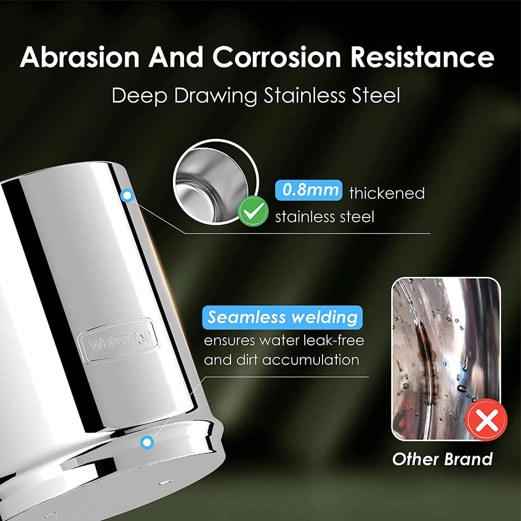 Water Filter System with 4 Filters, Stainless-steel, 2.25-gallon Z41393