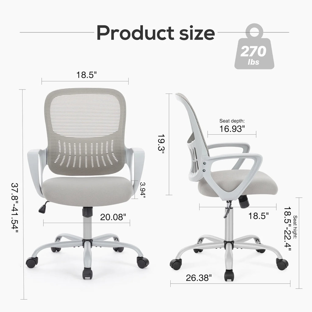 Ergonomic Mesh Office Chair with Lumbar Support A79737