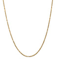 14kt Yellow Gold Diamond Cut Milano Rope Chain 18 inch Lobster Clasp B213