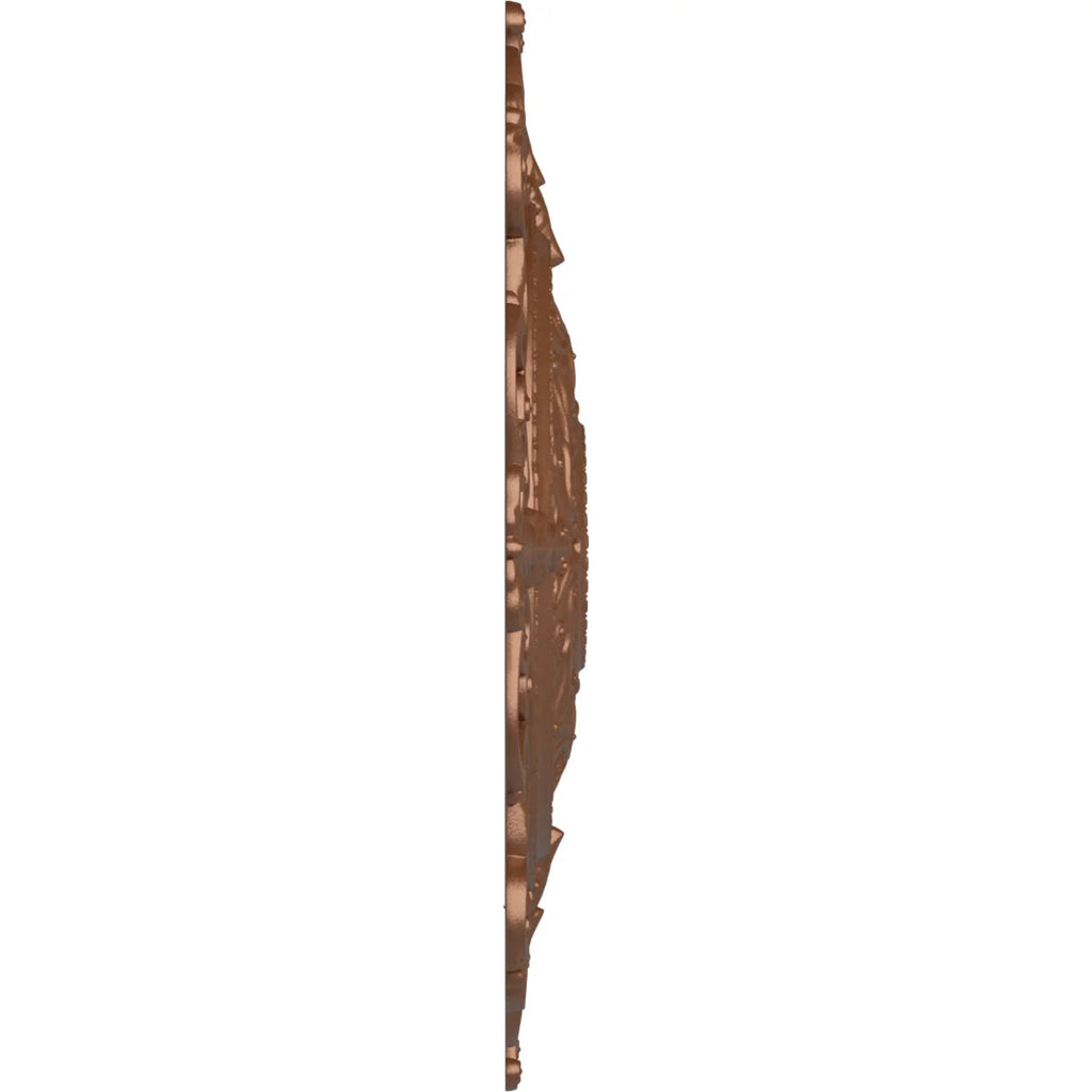 Orleans Ceiling Medallion, Hand-Painted Polished Copper I51388