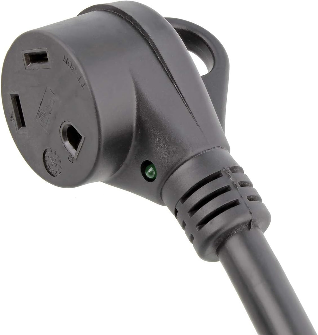 30A 25ft RV Power Cord with Grip Handle & Indicator Light, Pack of 2 C2692