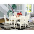 7 Pc Dining Set with Table and 6 Solid Wood Chairs A38943