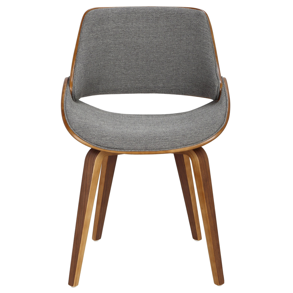 Grey Polyester Upholstered Dining Chair V94482
