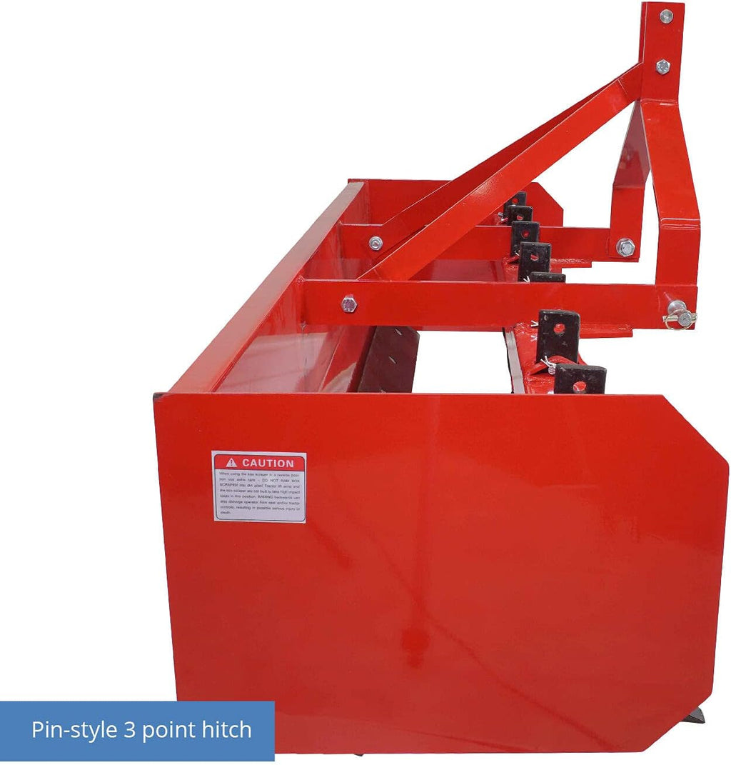4' - 7' Box Blade Tractor Attachment Category 1 Cat 0 Scarifier Shank W120