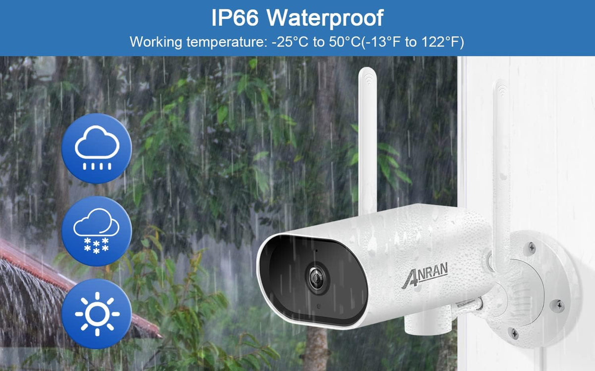 8 Channel 2K NVR 4Pcs 3MP Wireless Security Camera System with 13 LCD Monitor 1TB Hard Drive L5864