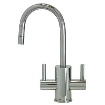 Polished Copper Hot & Cold Water Faucet with Round Body & Handles R1233