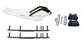White XPT Snowmobile Skis Complete Kit J4017