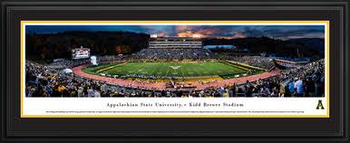 Sunset Appalachian State Mountaineer Football Standard Frame A721734