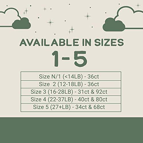 92 Count Natural Diapers Size 3 C76326