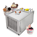 18"x18" Single Pan Roll Ice Cream Machine with 3 Buckets F92165