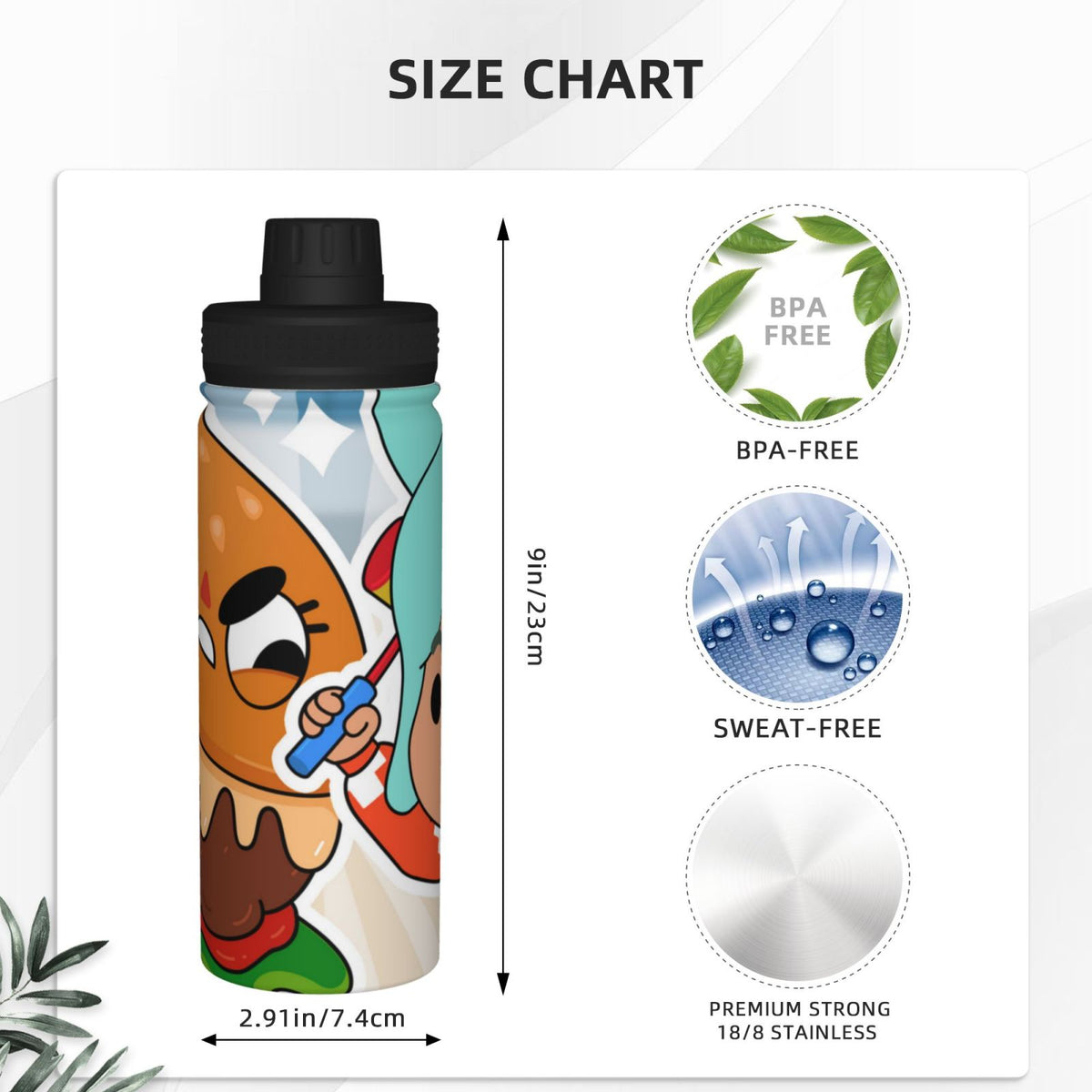 Insulated Stainless Steel Water Bottle 18OZ M921866