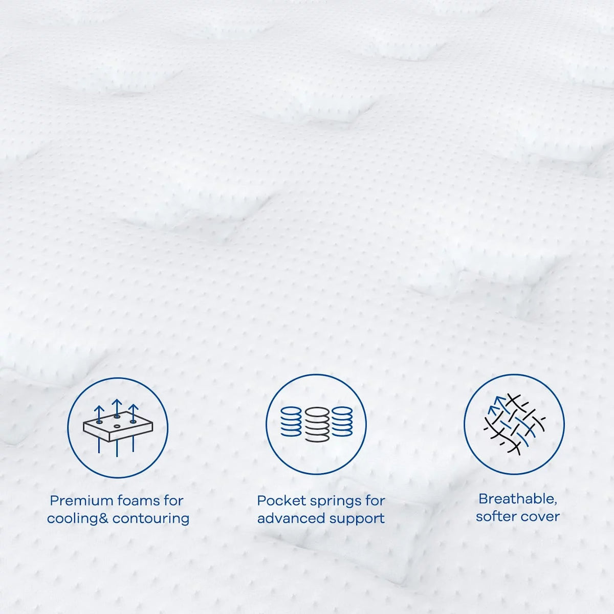 Queen 12 inch Hybrid Mattress with Pocket Springs Z479085