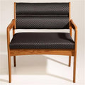 Valley Bariatric Guest Chair in Medium Oak Y5116