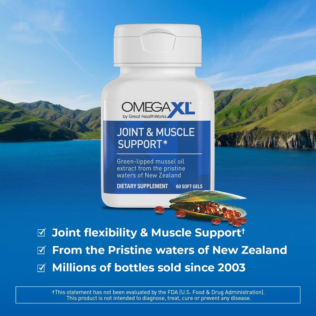 Joint and Muscle Support Supplement 60 count (2 Pack) & Vitamin D 5000 IU 30 count J596