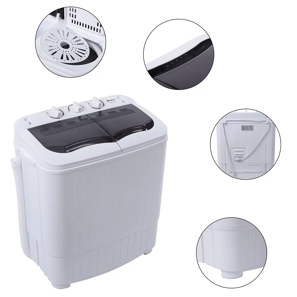 14.3 lbs Twin Tub Washer and Dryer P4012