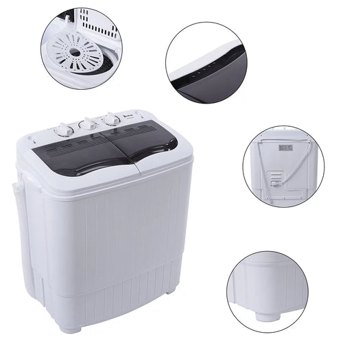 14.3 lbs Twin Tub Washer and Dryer P4012